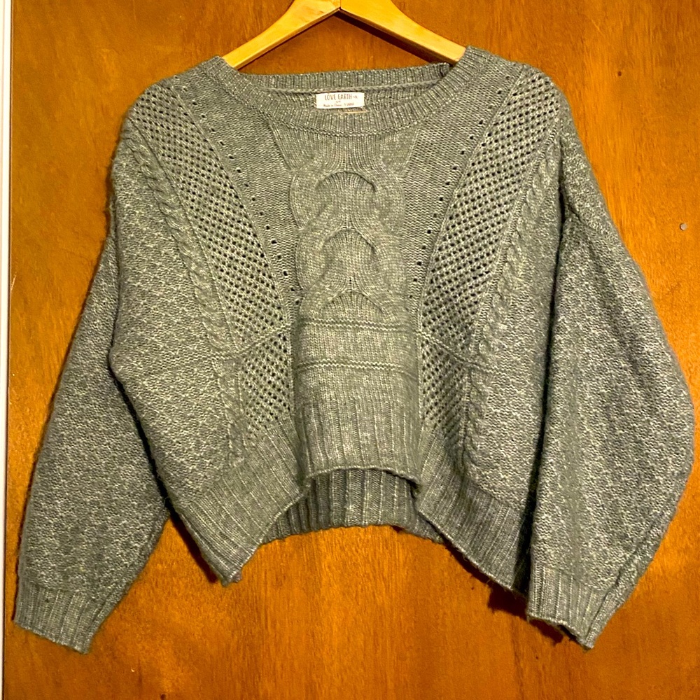 Knit crop sweater